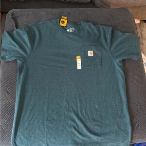 Carhartt Men's Teal Short Sleeve Tee